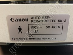 CANON Auto Refractor Keratometer